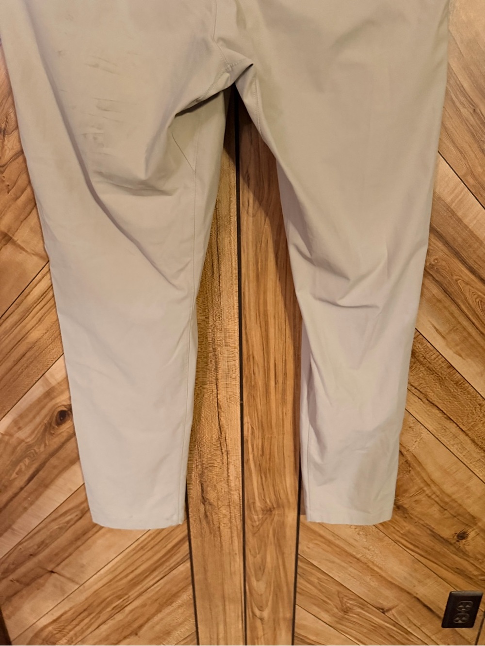 Lululemon ABC Pant Slim Fit 36 Mens Tan Khaki Warpstreme 5 Pocket Trousers - Picture 8 of 13